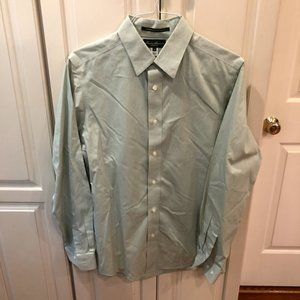 Eddie Bauer Green Button Down Dress Shirt Medium